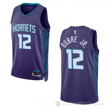 Camiseta Kelly Oubre JR. NO 12 Charlotte Hornets Ciudad 2021-22 Azul