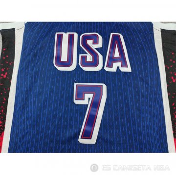 Camiseta Kevin Durant #7 USA 2024 Azul1