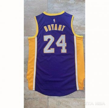 Camiseta Kobe Bryant NO 24 Los Angeles Lakers Violeta