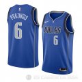 Camiseta Kristaps Porzingis #6 Dallas Mavericks Icon 2018-19 Azul