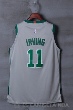 Camiseta Kyrie Irving #11 Boston Celtics Ciudad Gris