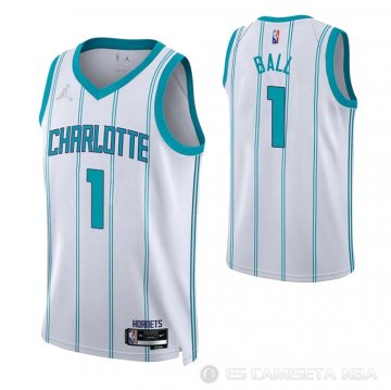 Camiseta LaMelo Ball #1 Charlotte Hornets Association 2022-23 Blanco