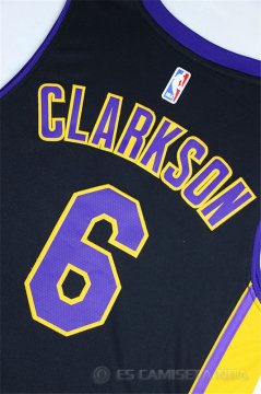 Camiseta Clarkson #6 Los Angeles Lakers Negro