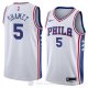 Camiseta Landry Shamet #5 Philadelphia 76ers Association 2018 Blanco