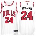 Camiseta Lauri Markkanen #24 Chicago Bulls 2017-18 Blanco
