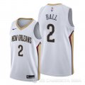 Camiseta Lonzo Ball #2 New Orleans Pelicans Association Blanco