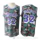 Camiseta Magic Johnson #32 Los Angeles Lakers Camuflaje Verde