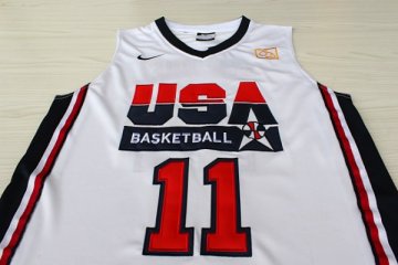 Camiseta Malone #11 USA 1992 Blanco