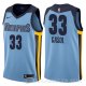 Camiseta Marc Gasol #33 Memphis Grizzlies Statement 2017-18 Azul