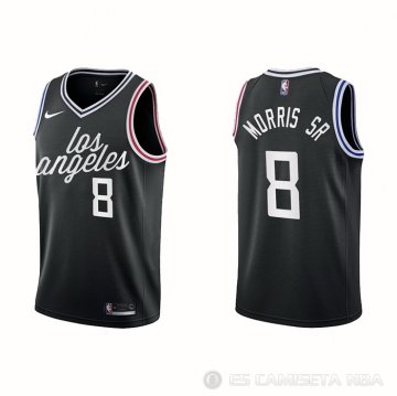 Camiseta Marcus Morris Sr. #8 Los Angeles Clippers Ciudad 2022-23 Negro
