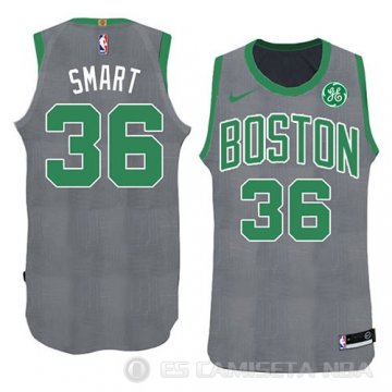 Camiseta Marcus Smart #36 Boston Celtics Navidad 2018 Verde