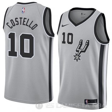 Camiseta Matt Costello #10 San Antonio Spurs Statement 2018 Gris