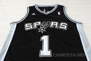 Camiseta McGrady #1 San Antonio Spurs Negro