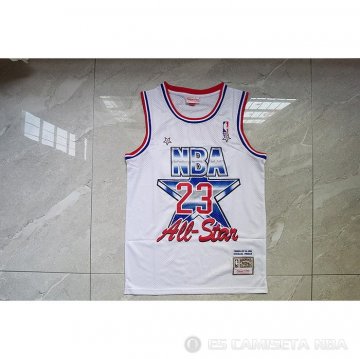 Camiseta Michael Jordan NO 23 All Star 1991 Blanco