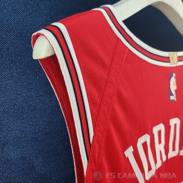Camiseta Michael Jordan #23 Chicago Bulls Icon Autentico Rojo