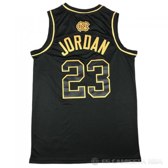 Camiseta Michael Jordan #23 North Carolina Tar Heels Negro - Haga un click en la imagen para cerrar