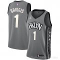 Camiseta Mikal Bridges #1 Brooklyn Nets Statement Gris