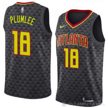 Camiseta Miles Plumlee #18 Atlanta Hawks Icon 2018-19 Negro