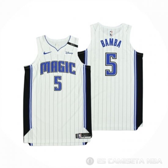 Camiseta Mohamed Bamba #5 Orlando Magic Icon Autentico 2019-20 Blanco - Haga un click en la imagen para cerrar