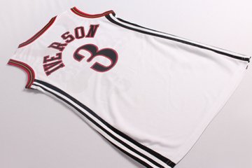 Camiseta Iverson #3 Philadelphia 76ers Mujer Blanco