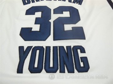 Camiseta Brigham Young Fredette #32 NCAA Blanco
