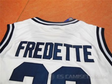 Camiseta Brigham Young Fredette #32 NCAA Blanco