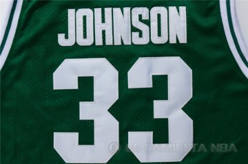 Camiseta Michigan State Johnson #33 NCAA Verde