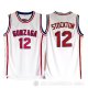 Camiseta NCAA Stockton #12 Gonzaga University Blanco