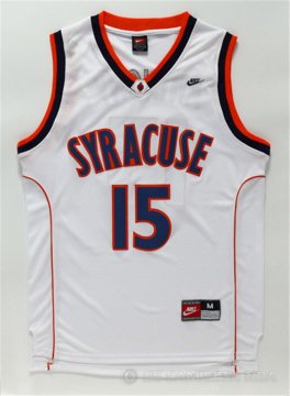 Camiseta Syracuse Anthony #15 NCAA Blanco