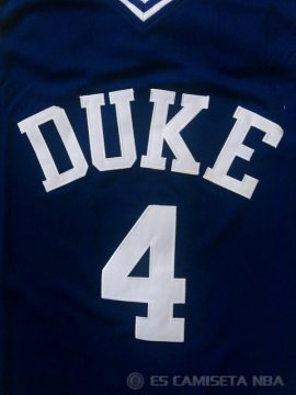 Camiseta NCAA #4 Universidad de Duke Redick Azul