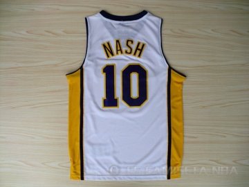 Camiseta Nash #10 Los Angeles Lakers Blanco