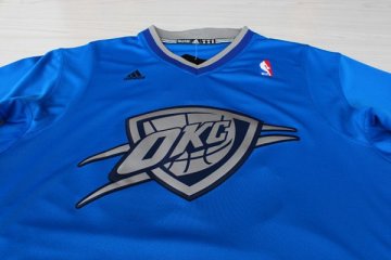 Camiseta Durant #35 Thunder 2013 Navidad Azul