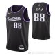 Camiseta Neemias Queta NO 88 Sacramento Kings Ciudad 2021-22 Negro