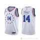 Camiseta Norvel Pelle #14 Philadelphia 76ers Earned 2019-20 Blanco