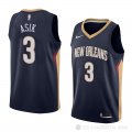 Camiseta Omer Asik #3 New Orleans Pelicans Icon 2018 Azul