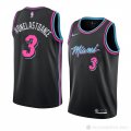 Camiseta Onelastoance #3 Miami Heat Ciudad 2018-19 Negro