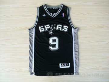 Camiseta Parker #9 San Antonio Spurs Negro