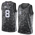 Camiseta Patty Mills #8 San Antonio Spurs Ciudad 2018 Gris
