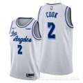 Camiseta Quinn Cook #2 Los Angeles Lakers Classic Edition Blanco