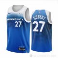 Camiseta Rudy Gobert #27 Minnesota Timberwolves Ciudad 2023-24 Azul