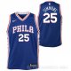 Camiseta Simmons #25 Philadelphia 76ers 2017-18 Azul