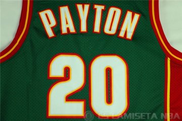 Camiseta Payton Sonics #20 Seattle SuperSonics Verde