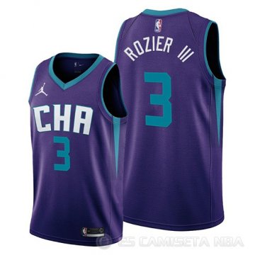 Camiseta Terry Rozier III #3 Charlotte Hornets Statement Edition Violeta