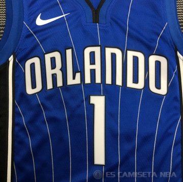 Camiseta Tracy McGrady NO 1 Orlando Magic Association Azul