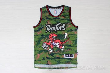 Camiseta Tracy Mcgrady #1 Toronto Raptors Verde
