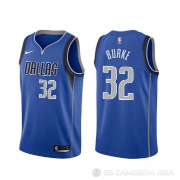 Camiseta Trey Burke #32 Dallas Mavericks Icon 2020 Azul