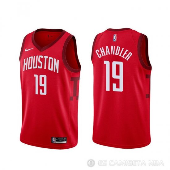 Camiseta Tyson Chandler #19 Houston Rockets Earned Rojo - Haga un click en la imagen para cerrar