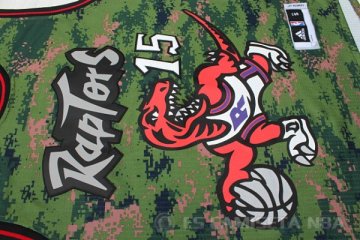 Camiseta Vince Carter #15 Toronto Raptors Verde