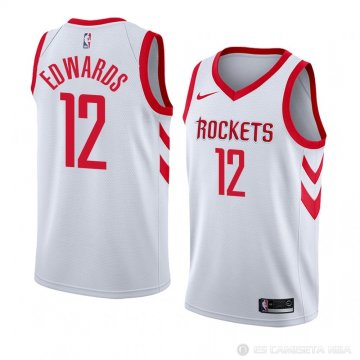 Camiseta Vincent Edwards #12 Houston Rockets Association 2018 Blanco