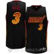 Camiseta Wade #3 Miami Heat Ambiente Negro